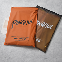 Sacs en plastique transparents en PVC givré avec fermeture éclair, imprimés avec un logo personnalisé, biodégradables, pour bijoux, emballages de t-shirts, sacs à fermeture éclair pour vêtements