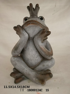 <span class=keywords><strong>Grenouille</strong></span> en résine avec prince héritier princesse artisanat Sculpture modèle usine jardin <span class=keywords><strong>grenouille</strong></span> étang Figurine maison décorative - Product Image 6