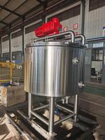 Marmite de mélange industrielle 570L en acier inoxydable SUS304 avec agitateur à balai à moteur DC pour sauces, soupes, produits alimentaires et chimiques