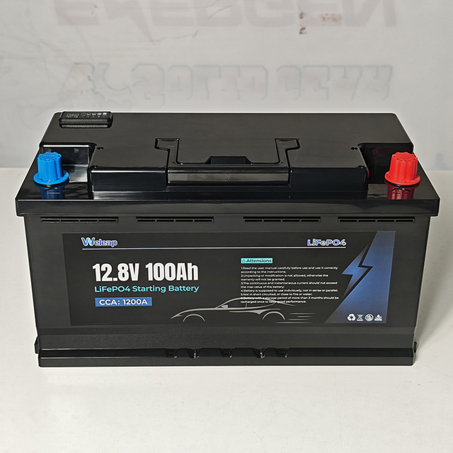 Wholesale 12V 100Ah LiFePO4 for Car Start,Vibration Proof &Zero Maintenance,1200CCA 12V Starter Battery