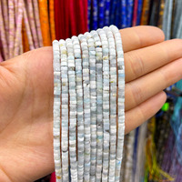Perles intercalaires en pierre gemme naturelle Larimar 2x4mm, perles en vrac pour la fabrication de bijoux DIY (boucles d'oreilles, bracelets, colliers), forme baril, tendance