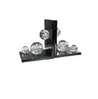 Support de Livre Créatif en Cristal Artificiel pour Bureau, Décoration de Bureau avec Serre-Livres et Support de Style Chinois Moderne
