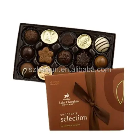 Deksel en Base Gift Box voor Chocolade Gourmet Truffels Holiday Gift op Winkel