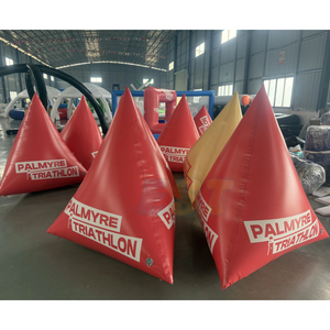 <span class=keywords><strong>Bouée</strong></span> <span class=keywords><strong>gonflable</strong></span> triangulaire pour course en eau libre, équipement de jeu aquatique amusant pour la course ou la navigation - Product Image 1