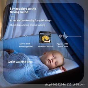 <span class=keywords><strong>Orologio</strong></span> <span class=keywords><strong>da</strong></span> <span class=keywords><strong>Parete</strong></span> Moderno Minimalista <span class=keywords><strong>da</strong></span> 35 cm (14 Pollici) a Batteria, Senza Foratura, per Aula e Soggiorno - Product Image 4