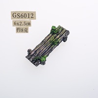 Mini Ornement en Résine en Forme de Pont en Bois Suspendu, Décoration d'Aquarium Rocaille, Accessoire de Scène pour Micro-Paysage Bonsaï