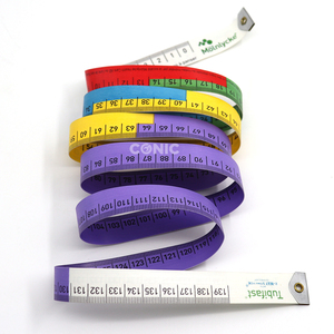 Kunden spezifisch bedrucktes buntes doppeltes weiches Maßband 150cm Promotion PVC Nähen Schneider körper weiches Maßband - Product Image 3