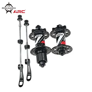 Conjunto de hubs elétricos MT-009F/r 6 pawls, 100/135/142 arc novo qr microdivisor 12s e super leve para disco de freio a disco mtb hub hg 12s