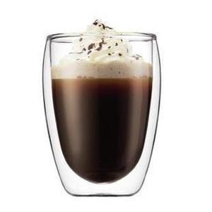 Tasse à café en verre à double paroi, diamètre 8,3 cm, hauteur 11,8 cm, transparente, pour café et thé - Product Image 4