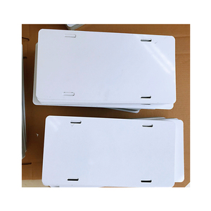 Plaques de licence de voitures en métal blanc, Sublimation en aluminium blanc tendance, modèles de 6 "x 12" x.025" - Product Image 6