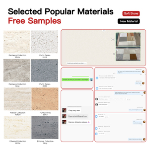 3D travertine đá Bảng điều chỉnh với giá tốt linh hoạt Veneer MCM tấm sử dụng cho trang trí bên ngoài đá mềm - Product Image 6