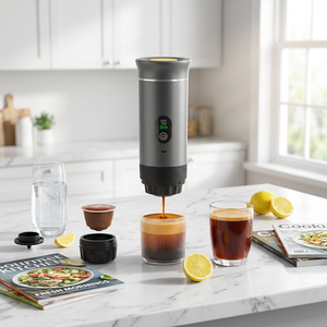 Compact Portable Espresso Capsule <b>Machine</b> Rapid Heating Household Outdoor Camping Fishing One Hand Hold <b>Coffee</b> Brewer - Product Image 1