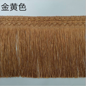 커튼 장식용 16cm 술 프린지 체인 원피스 금괴 골드 폴리에스터 레이온 술 프린지 - Product Image 3