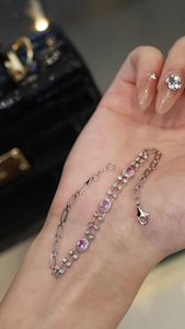 Xinfly Elegant 18K Gold Pink Sapphire Natural Diamond Bracelet Fine Jewelry <b>Bangles</b> - Product Image 3