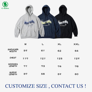 Sudadera con capucha personalizada para hombre, ropa deportiva masculina de gran tamaño, con bordado de alta calidad, estilo <span class=keywords><strong>Cityboy</strong></span>, Color sólido, Casual - Product Image 4
