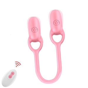 ויברטור מיני קליט בצורת כדור מסיליקון נטען עם שלט רחוק, ויברטור דילדו דו-צדדי רך, צעצועי מין לשימוש אישי ולזוגות - Product Image 1