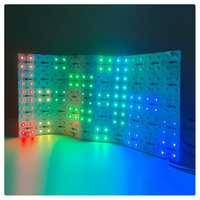 PERFECTO RGBW direccionable de alta calidad 500*250mm SMD5050 (4 en 1) Panel brillante Hoja LED de retroiluminación cortable flexible