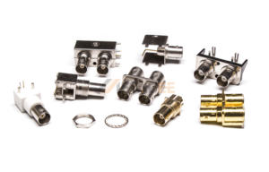 Connecteur <span class=keywords><strong>femelle</strong></span> BNC droit pour montage sur panneau PCB traversant pour applications industrielles RF et vidéo - Product Image 5