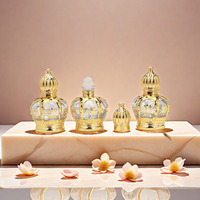 Paquet vide de 3ml 6ml 12ml de mini bouteille d'huile essentielle de boule de rouleau en verre de luxe de parfums parfum