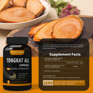 Kruid Extract Supplement Tongkat Ali Extract 500Mg Ondersteuning Energie Tongkat Ali <span class=keywords><strong>Capsules</strong></span> - Product Image 2