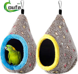 Hete Verkoop Winter Warm Fixeerbaar Vogel Opknoping Pluche Vogelbed Nest Grot Bed Vogelnesthuis - Product Image 1