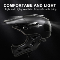 Casque de vélo intégral haut de gamme CE DUAL avec écran LED, contenu personnalisé, visière anti-buée, mentonnière amovible pour la conduite à vélo