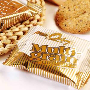 Özelleştirilmiş ambalaj çok tahıl bisküvi karabuğday kraker doğal şişirilmiş buğday Thins tuzlu tat kraker bir çanta içinde - Product Image 6