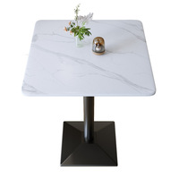 La table à manger de café en ardoise commerciale moderne 2025 prend en charge la personnalisation de la couleur et de la taille