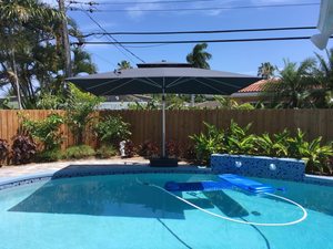 Sombrilla de Patio con Panel Solar para Restaurante, Cafetería, Hotel, Patio, Parque - Uso Comercial de Lujo para Exteriores, Gran Tamaño, Resistente a los Rayos UV - Product Image 4