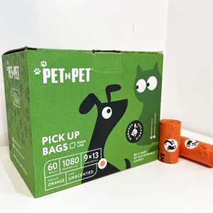 Hochwertige auslaufs ichere Hundekot-Tasche mit individuellem, einfachem Krawatten griff für Katzen und Hundekot knochen und-taschen - Product Image 3