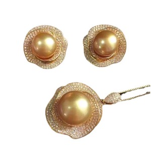 WENCHI S925 Argent DIY Perle Vide Torsadée Pendentif Boucles d'Oreilles pour Fête & Mariage Mode Chine 11441 - Product Image 4