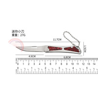 Draagbare Roestvrijstalen Opvouwbare Mes Mini Pakket Opener & Fruit Mes Met Sleutelhanger Voor Outdoor Camping Zelfverdediging