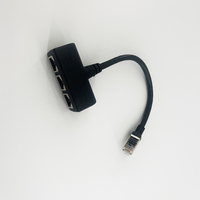 100Mbps RJ45 Splitter 1 a 3 Ethernet adaptador Lan conector interruptor acoplador para PC portátil TV Box Router Digital TV