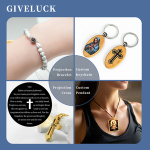 Giveluck Biểu Tượng Các Tốt Sheperd Quyến Rũ Chiếu Chéo Mặt Dây Chuyền Vòng Cổ Cho Công Giáo Cửa Hàng Trực Tuyến Bán Buôn Mục - Product Image 6