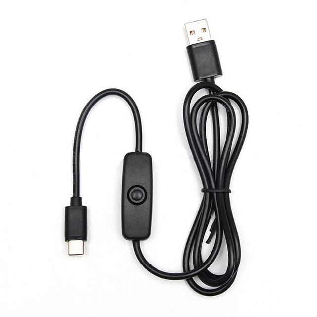 D2918 1m length 5V 3A type-c usb switch cable with 501 switch
