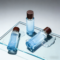 Vente en gros de flacons de parfum vides en verre carrés de 50 ml, emballage de luxe, marque Crystal Fragrance, rechargeables
