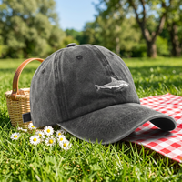 Gorra de Béisbol de Algodón Lavado con Logotipo Personalizado Bordado, 6 Paneles, Estilo Vintage, Ajustable, Unisex, para Viajes, Venta al Por Mayor