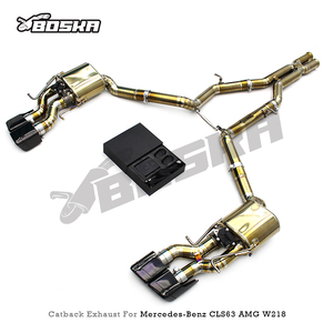 Sistema de Escape Boska Factory Valvetronic de Titanio/Acero Inoxidable 304 Pulido para Mercedes-Benz CLS63 AMG W218 5.5T - Product Image 2
