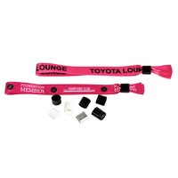 Bracelet en polyester pour événements, sublimation |   Nouveauté 2026 : Bracelet en tissu coloré promotionnel pour opérateur d'événements sportifs