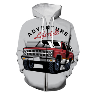 Cartone animato Vintage Car <span class=keywords><strong>felpa</strong></span> con cappuccio da uomo top Teens felpe con stampa 3D Unisex Harajuku Hip Hop con cappuccio giacche Streetwear - Product Image 2