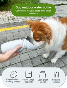Tigela Portátil de Aço Inoxidável para Cães, Antiderramamento, IPX5 à Prova d'Água, Ecológica, Estilo Moderno, Fonte de Água Semiautomática para Viagem - Product Image 2