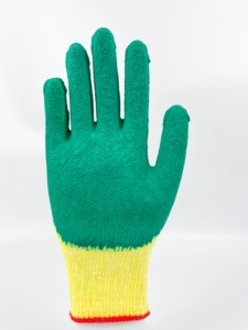 Guantes de Trabajo Recubiertos de Látex Verde, Antideslizantes y Duraderos, Guantes de Seguridad con Marca Personalizada - Product Image 3