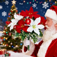 Bouquet de Poinsettias Artificiels de Noël Têtes de Fleurs en Velours Aiguilles de Pin Ornements de Noël Style Européen et Américain