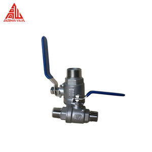 Válvula de bola de dos piezas Q11F-1000 WOG de acero inoxidable CF8M CF8 304 316 con rosca de 1/4, 1/2, 3/4, 1, 2, 3, 4 pulgadas - Product Image 2