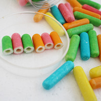 Bonbons à la saveur fruitée amusants en forme de craie multicolores pour enfants, en vrac et en bouteille, directement des fabricants