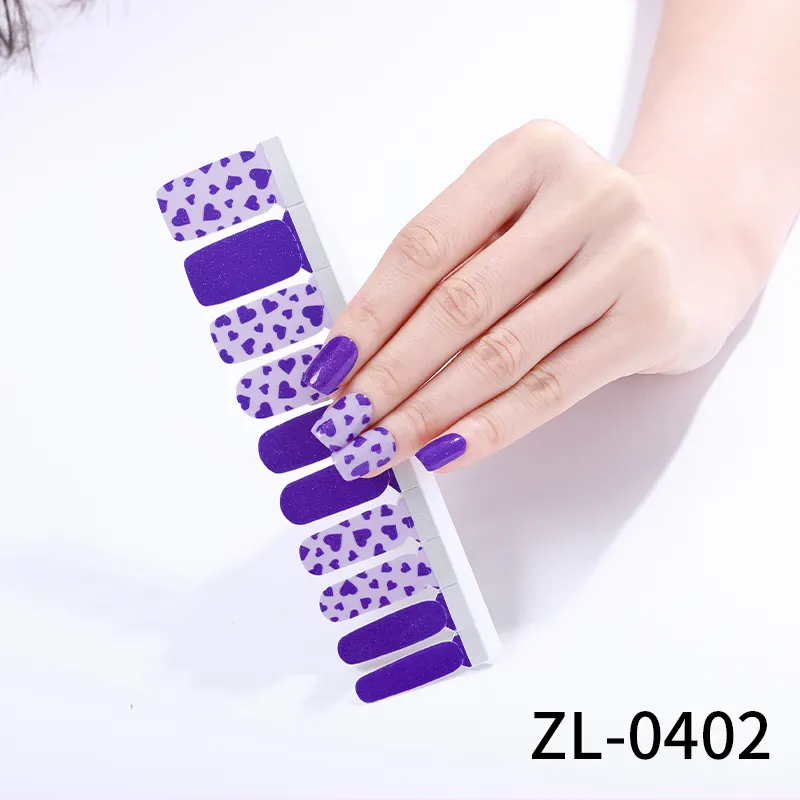 Beautysticker vente en gros d'enveloppes d'ongles autocollants fournitures non toxiques de longue durée enveloppes d'ongles personnalisées autocollants de vernis à ongles