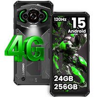 Approvisionnement direct usine LAGENIO Panther1 Smartphone robuste en gros Noir/Blanc Android 15 120Hz Double SIM Déverrouillage par empreinte digitale et reconnaissance faciale
