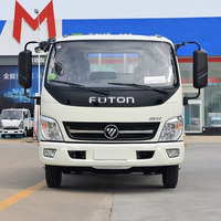 Camions à plat Fonton Aoling à faible coût 4X2 2.5T 146HP 180mm cadre droit 700 arrière double pneus Transport camions de fret légers