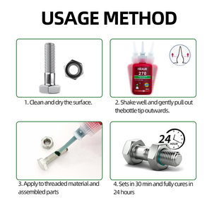 290 Wicking Type Anaerobic Threadlocker Low Viscosity Liquid Thread Locker for Penetrate Through <strong>the</strong> Small <strong>Gaps</strong> and Fasteners - Product Image 6