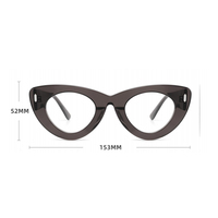 GL6676 Dernière FASHION Monture optique en œil-de-chat Monture de lunettes en acétate épais personnalisée en usine pour unisexe